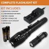 ZX-1XL 18650 LED Tactical Flashlight Kit