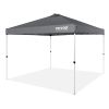 VEVOR Pop Up Canopy Tent, 10 x 10 ft, 250 D PU Silver Coated Tarp, with Portable Roller Bag and 4 Sandbags