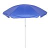 Double Folding Picnic Chairs w/Umbrella Mini Table Beverage Holder Carrying Bag for Beach Patio Pool Park Outdoor Portable Camping Chair (Blue)