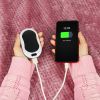 Portable Hand Warmer 10000mAh Power Bank Rechargeable Pocket Warmer Double Sided Heating 3 Temperature Adjustment