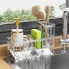 Kitchen Sink Caddy,Rustproof 304 Stainless Kitchen Gadgets Sink Accessories