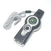 7 In 1 Military Survival Whistle; Multi-function Emergency Life Saving Tool; Outdoor Camping Fishing Hiking Hunting Accessories; Flashlight Compass