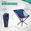 SUNNYFEEL Ultralight Folding Camping Chair, Portable Backpacking Chairs Lightweight, Small Compact Collapsible Camp Chair