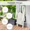 Foldable Weather Resistant Patio Chair with Built-in Cup Holder