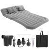 Inflatable SUV Air Mattress Thickened Camping Bed Cushion with Pillow Air Pump Storage Bag PVC Flocked Car Bed for Home Car Travel Camping