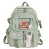 Women's Travel Backpack Women's Multi-Pocket Waterproof College School Bag Transparent Bag Large Capacity Laptop Backpack Reinforcement